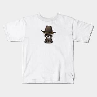 Cute Baby Raccoon Sheriff Kids T-Shirt